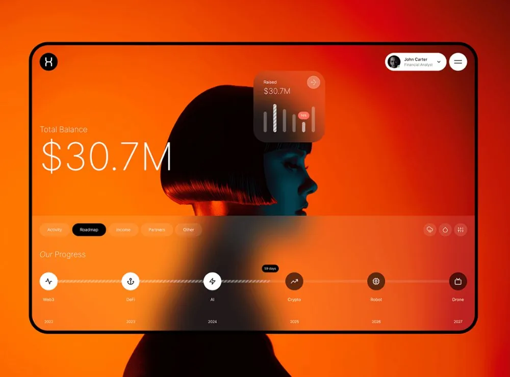 Clean, modern website design shown on desktop and mobile screens